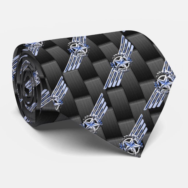 Cravate General Private Air Pilot Chrome Comme les ailes (Roulé)