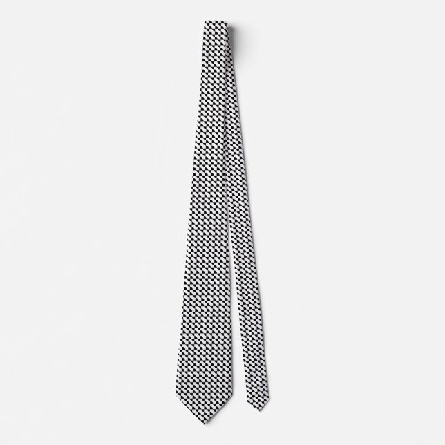 Cravate Geometric Black and White (Devant)