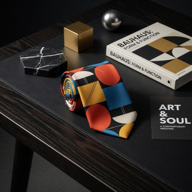 Cravate Géométrique Bauhaus Gras (Créateur téléchargé)