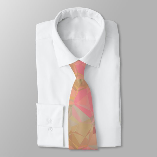 Cravate Géométrique pastel moderne (Attaché)