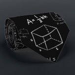 Cravate Geometry Geek & Black and white Neck Tie<br><div class="desc">Geometry Geek neck ties with custom names are the perfect accessory for any geometry enthusiast. Whether you’re a student, teacher or just someone who loves math, these ties will show off your passion in style. The ties feature geometric designs color is customizable in addition this tie can be personalized with...</div>