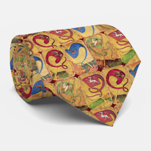 Cravate German Court Cards Flags /Dogs,Deers,Falcons,Ducks