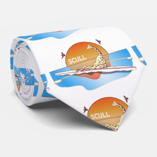 Cravate Giraffe Bateau à aubes à simple coque