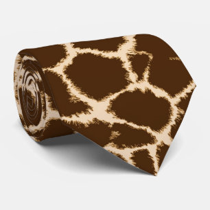 Cravate Giraffe Print Silk