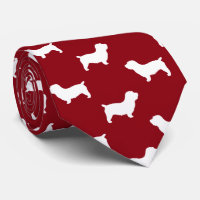 Glen d'Imaal Terrier Chien Silhouettes Motif Rouge