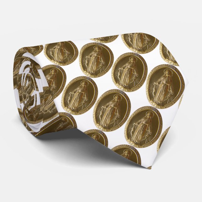 Cravate gloire à la médaille miraculeuse (Roulé)