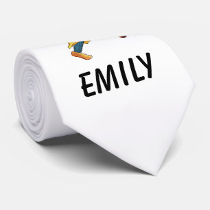 Cravate God Floral Funny Girl