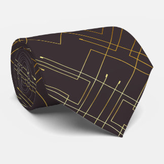 Cravate Gold Abstrait