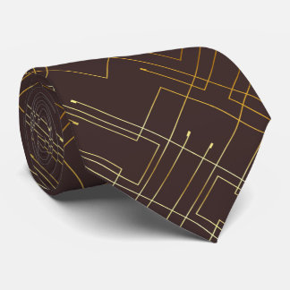 Cravate Gold Abstrait