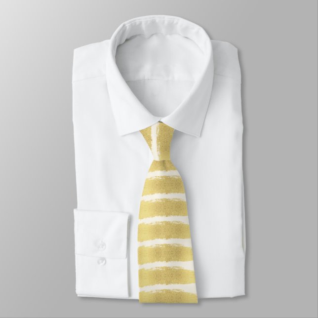 Cravate Gold Brush Stroke Tie (Attaché)