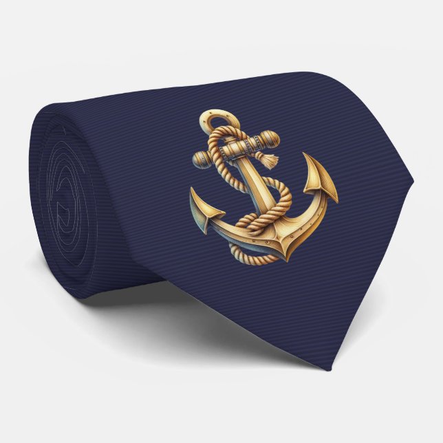 Cravate Golden Anchor (Roulé)