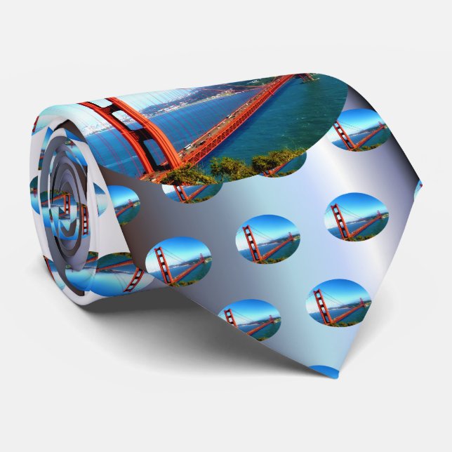 Cravate Golden Gate Bridge - San Francisco (Roulé)
