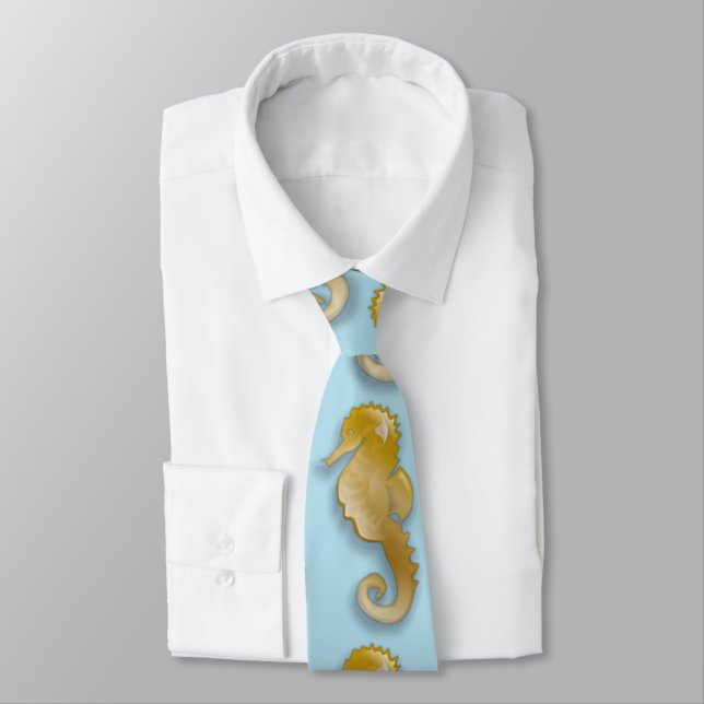 Cravate Golden Seahorse Thunder_Cove (Attaché)