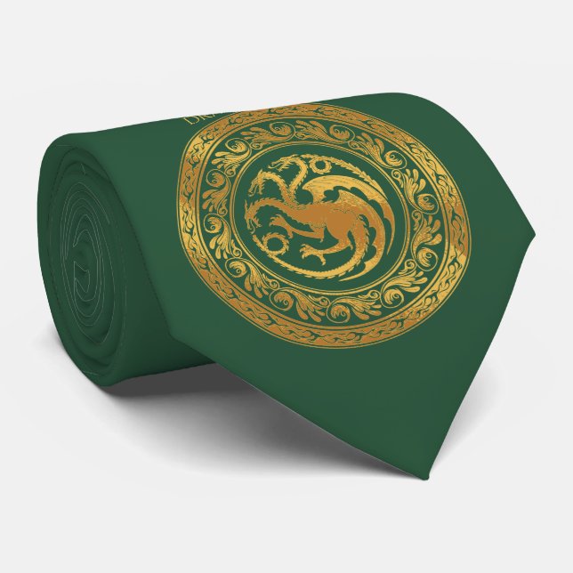 Cravate Golden Targaryen Crest (Roulé)