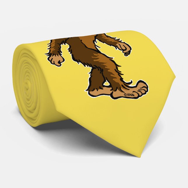 Cravate Gone Squatchin et Panda (Roulé)