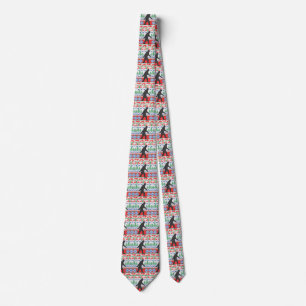 Cravate Gone Squatchin Vilain Chandail de Noël Style Knit