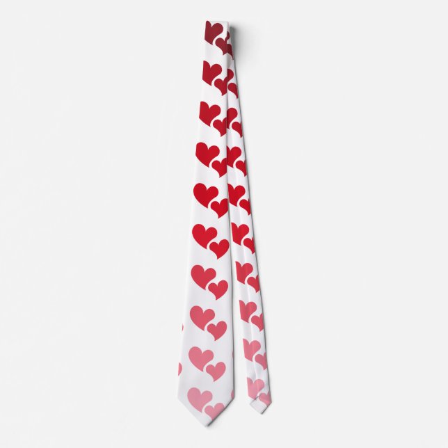 Cravate Gradient Hearts Saint-Valentin (Devant)
