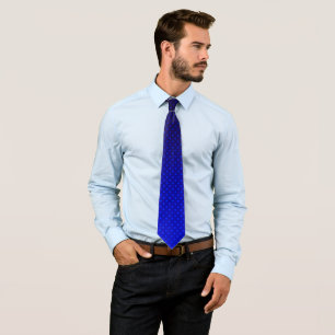 Cravate Gradient navy gray polka dots print abstrt femin