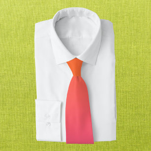 Cravate Gradient orange et rose