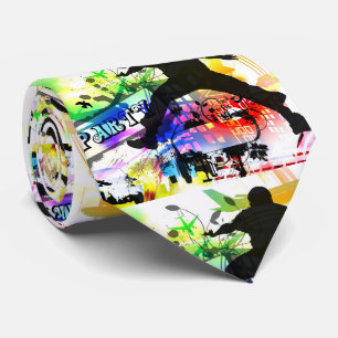 Cravate Graffiti de la fête de la danse