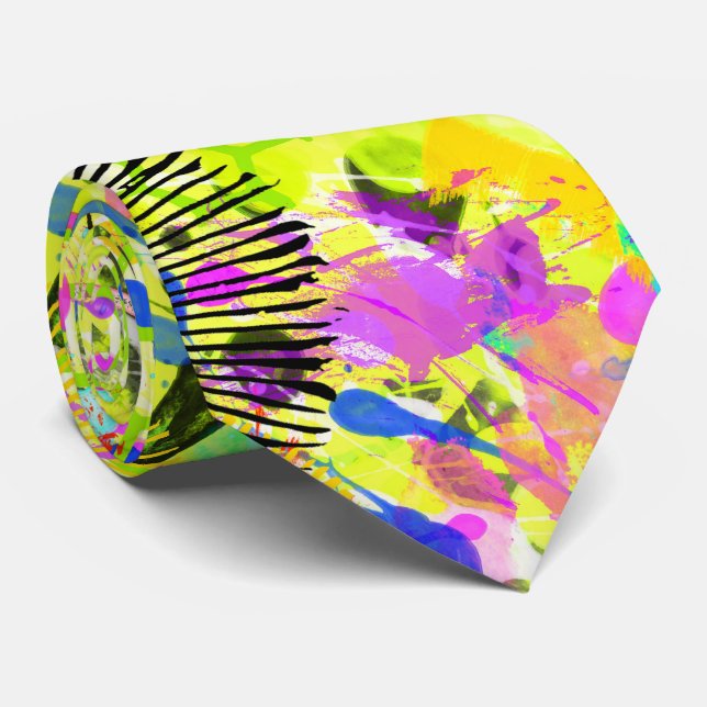 Cravate Graffiti été (Roulé)