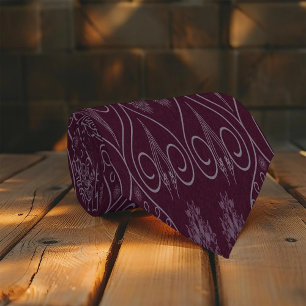 Cravate Graines de pieuvre textile fibreuse à la vinificat