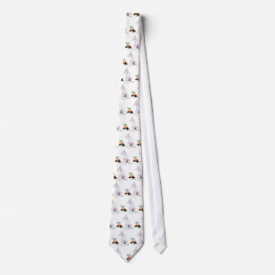 Cravate Grand Dane Naughty Pup Blanc