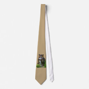 Cravate Grand hibou à cornes personnalisable