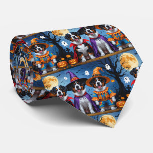 Cravate Grand Suisse Citrouille de chien de montagne Hallo