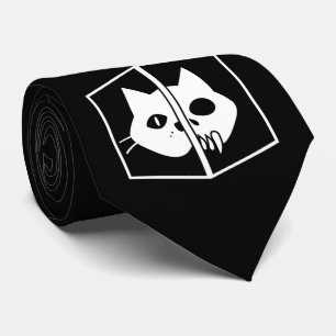 Cravate Graphique de chat de Schrödinger