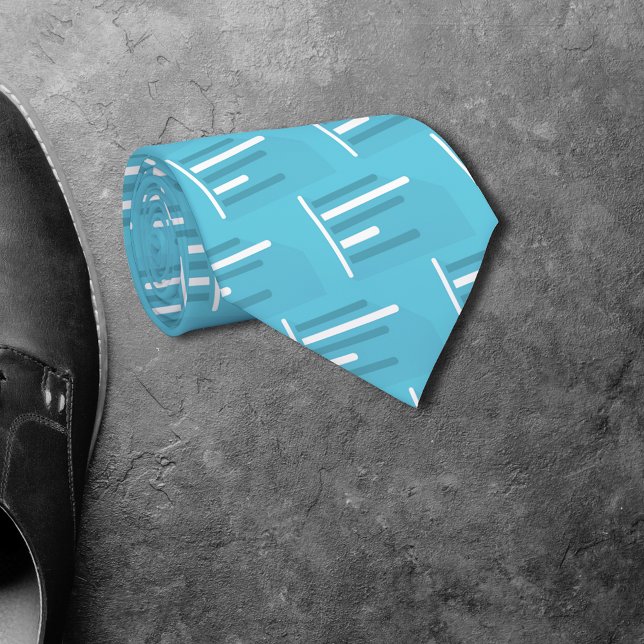 Cravate Graphiques Blue Bar Motif sans couture (Créateur téléchargé)