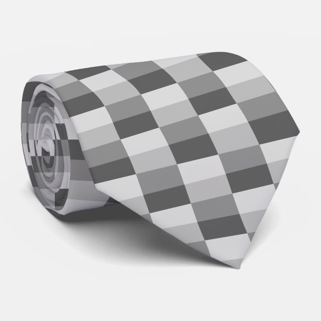 Cravate Gray Shades Color (Roulé)