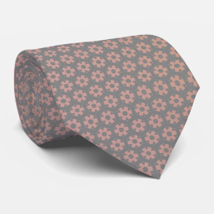 Cravate Gray und Rose Motif métallique
