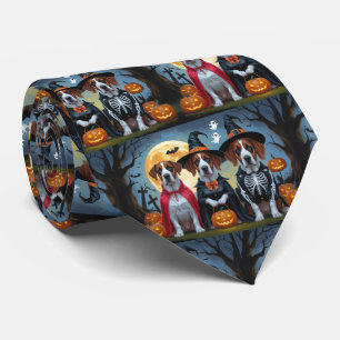 Cravate Great Dane Dogs Citrouille Halloween Funny
