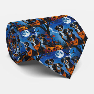 Cravate Greater Swiss Halloween Squelettes