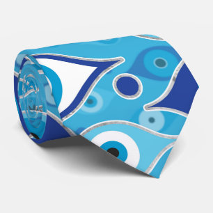Cravate Grèce Mati Mataki - motif des yeux malveillants d