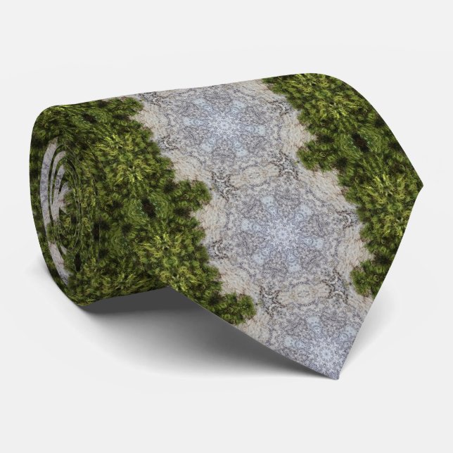 Cravate Green Moss & Nature Earth Art (Roulé)
