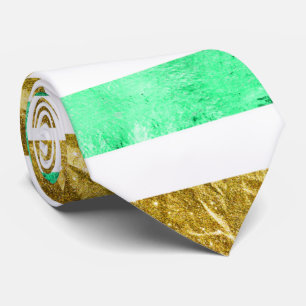 Cravate Green Stripe Parties scintillant cadeau pour les h