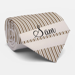 Cravate Grille Brown Designer Hommes