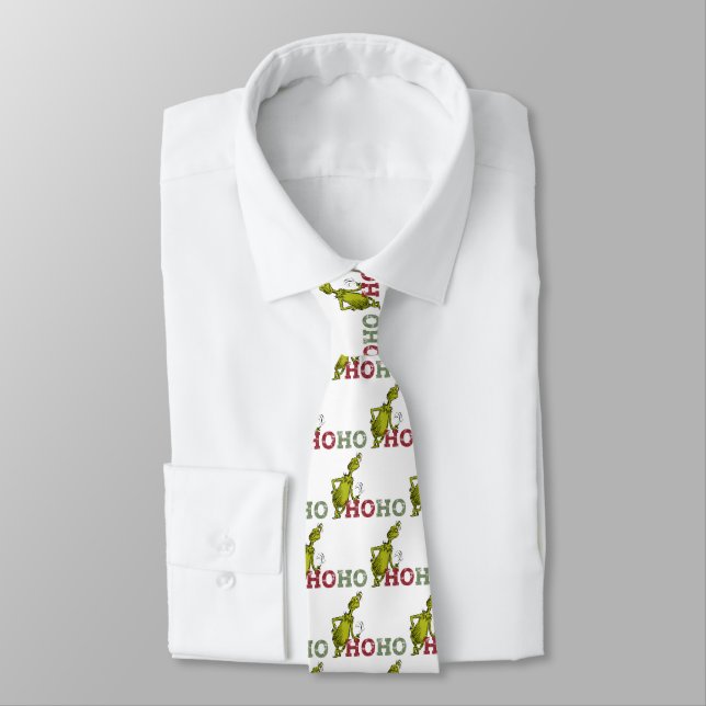 Cravate Grinch | Ho Ho Ho (Attaché)