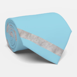 Cravate Gris et bandes bleues texturés