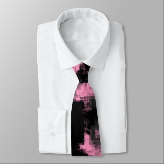 Cravate Gris rose et noir