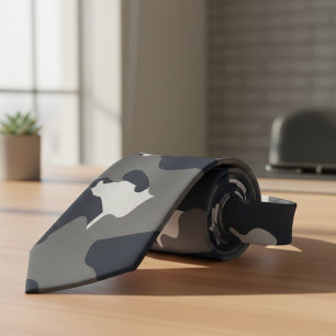 Cravate grise camouflage militaire américain – Ca