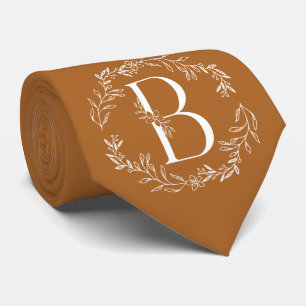 Cravate Groomsmans monogrammes de l'oeil du tigre