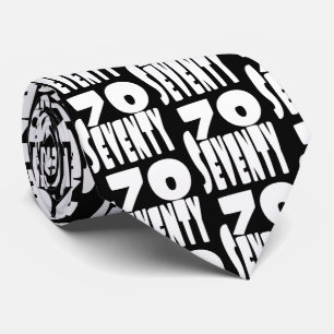 Cravate Gros soixante-dix en grandes lettres BIG 70