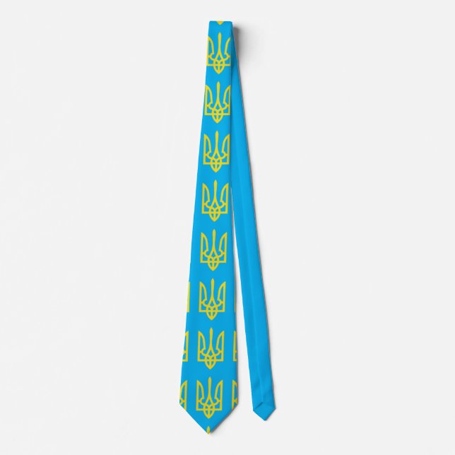 Cravate Guerre d'Ukraine Trident (Devant)