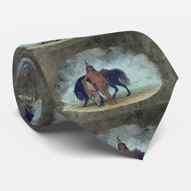 Cravate Guerrier indien Cheyenne (Roulé)