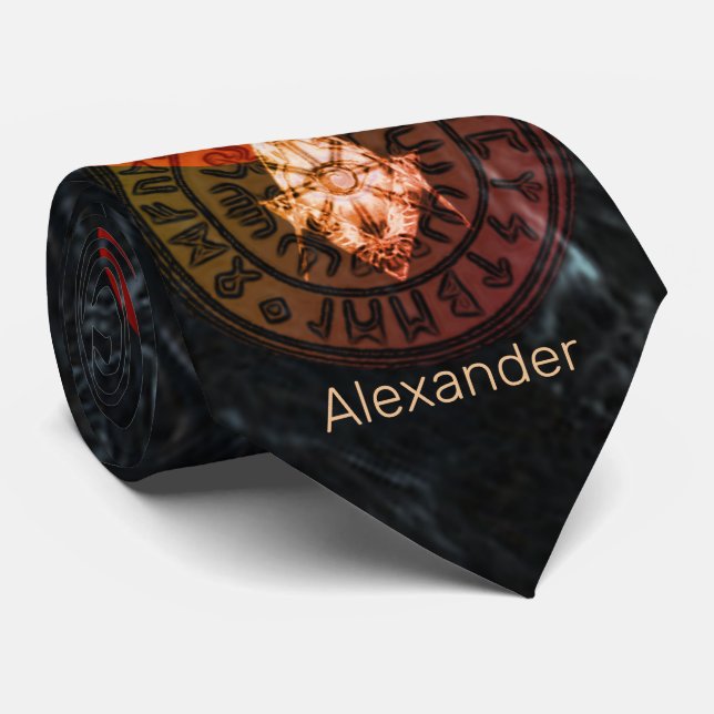 Cravate Guerrier maçonnique (Roulé)