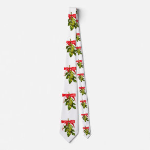 Cravate gui rouge de ruban