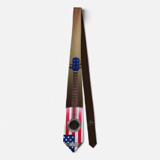 Cravate Guitare Necktie Version 5 Patriotique